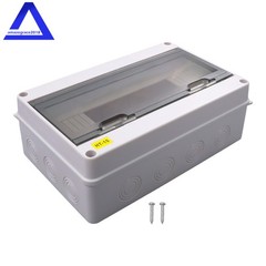 15 Way Power Distribution Box W/ Din Rail For Indoor and Outdoor Waterproof IP65
