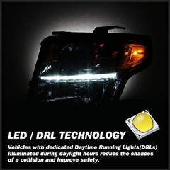 LED DRL Projector Headlight Left Driver for 2015-2020 Chevy Tahoe Suburban