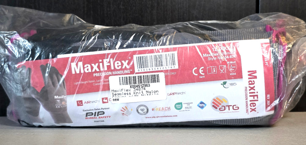 MaxiFlex Ultimate Precision Handling Seamless Coated Gloves 12 Pack XXXL Sealed