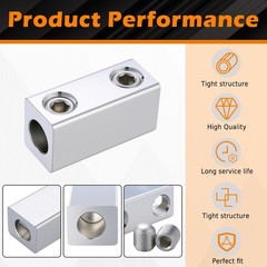 Blulu 4 Pack 4/0-6 AWG Dual Rated Splicer, Aluminum Splice/Reducer, Mechanica…
