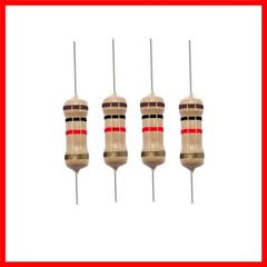 1K Ohm Carbon Film Single Fixed Resistor 1/4 W 0.25 Watts 5% Tolerance, 1K R,…