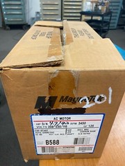 👀 NEW MAGNETEK 1/3 HP AC MOTOR 115/208-230 VAC J56 FRAME 3450 RPM 1 PHASE B588