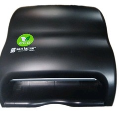 San Jamar T950REBK Paper Towel Dispenser Black Eco Manual Commercial Wall Mount