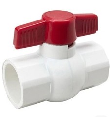 (2) pack 1-1/4″ PVC Compact Ball Valve White Sch. 40 Slip x Slip ~FREE SHIPPING~