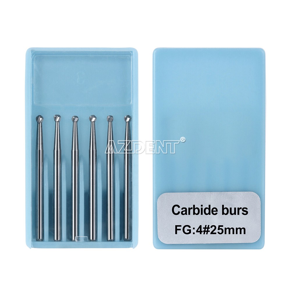 AZDENT Kit de Fresas Dentales de Carburo Dental FG Cirugía Circular