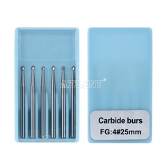 AZDENT Kit de Fresas Dentales de Carburo Dental FG Cirugía Circular