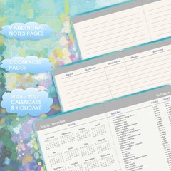 Pocket Planner 2026-2027 – Calendar 2026-2027, A6: Oil Painting, Green