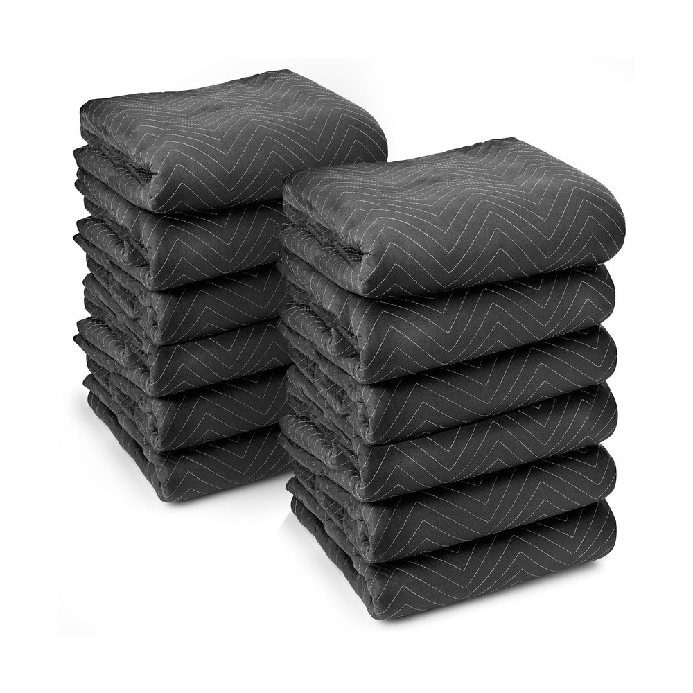 Sure-Max 12 Heavy-Duty Moving & Packing Blankets – Ultra Thick Pro – 80″ x 72…