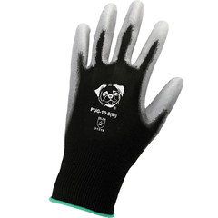 240 Pair Nylon Working Gloves w/ Gray Polyurethane (PU) Palm Coating S, M, L, XL