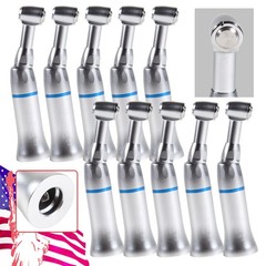 10 Slow Low Speed Dental Handpiece Push Button Contra Angle for NSK Style E-type