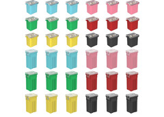 36Pcs JCase Fuse Assortment Kit Low Profile Box Shaped 20A 30A 40A 50A 60A 80A