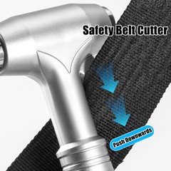 Car Safety Hammer with Window Breaker and Seatbelt Cutter
