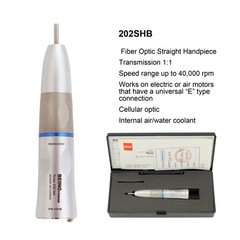 Dental 1:1 Straight Nose Cone Low Speed Handpiece Fiber Optic NSK ISO E type