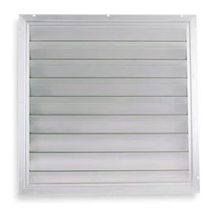 Dayton 36 in 38.75″H-W 4.5″L Alu Intake Shutter Dampr, 37 in x 37 in, Aluminum
