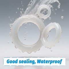 White Silicone O Rings Seals 6mm Cross Section 23-388mm ID Food Grade O Ring