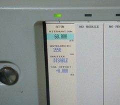 YOKOGAWA (ANDO) AQ8201-33M 1480-1650nm 0-60dB Attenuator Module with Monitor