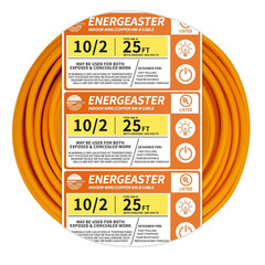 Solid Indoor 14/2 W/G NMB Cable 50Ft Coil，Electrical Wire 14 Gauge Wire 2 Conduc