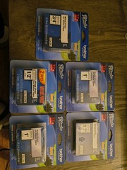 5 New Sealed Genuine Brother TZe Tapes: 1x 241, 1x 2312PK (2pk), 2x 151, 1x 231.