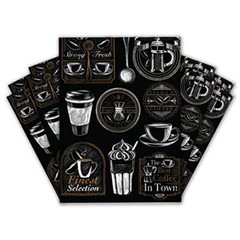 10×13 100 Coffee Bean Coffee Shop Designer Poly Mailers Shipping Envelopes Pr…