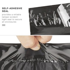 ProLine® 25 Black #2 8.5×12 Poly Bubble Padded Self Seal Envelopes Mailers