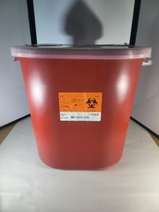 Medegen Medical Sharps-Tainer Case 8705 Container, 8 Gallons, Red, 10/Case