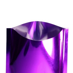 100x Gloss Violet Purple Metallic Foil Mylar Open Fill Bags 7x10cm 2.75x4in