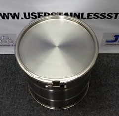10 Gallon Stainless Steel Open Top Drum