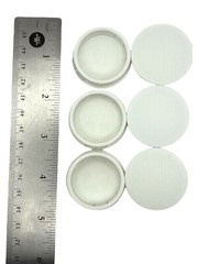 1 3/8″ Hole Nylon Locking Panel Plugs Black/White Dome Cover 1 1/2″ Top Width
