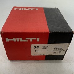 50/box NEW Hilti 336426 HDI 3/8″ Drop-In Threaded Concrete Anchors