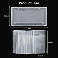 100 Pack Acid Free Paper Money Sleeves With Storage Case Dollar Bill Holders US