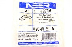 NEER 43714 Metal Strap 2-Hole 3-4 Inches Qty 6 NOS