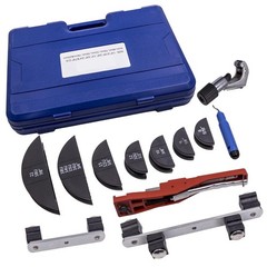 HVAC Ratcheting Pipe Tube Bender Tool Kit 1/2” 1/4″-7/8″ 90 Bending 7 Dies