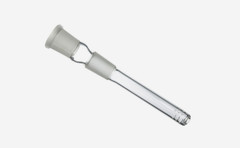 2 x6Cuts Glass Downstem 18MM Female To 18MM Male 2.5” to 5.5” Length Available