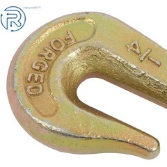 1/4 Inch × 14 Ft G80 Transport Binder Chain | Tow Chain with Clevis Grab Hooks