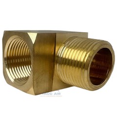 2 Pack 3/4″ NPT Brass Street Elbow 90 Degree Pipe Thread Fitting Male Female