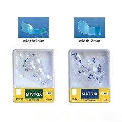 30Pcs Dental Clear Matrix Polyester Transparent Sectional Contoured Matrices