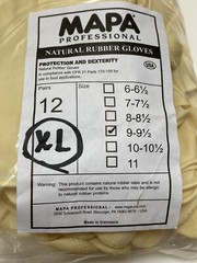 MAPA Professional Natural Rubber Gloves Size XL (9-9 1/2) 12 Pair Package – NWT