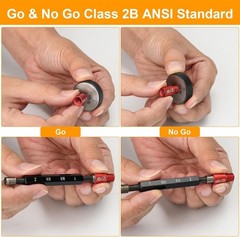 66 Pcs Thread Checker – Fast Identification for Standard & Metric Sizes