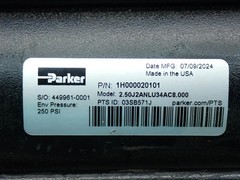 PARKER HYDRAULIC CYLINDER 2.50JANLU34AC8.000