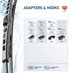 Hella OE Quality 18 Inch All Seasons Streak-Free Rubber Standard Wiper Blade …