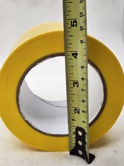 1 ROLL – HBM Vinyl Plating Marking Safety Tape 3″ x 36 Yds. (6 Mil Thick) YELLOW