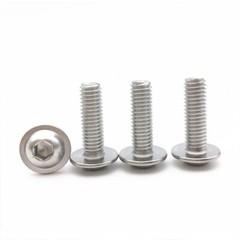 M3 M4 M5 M6 Hexagon Socket Button Head Screws With Collar 304 Stainless Steel