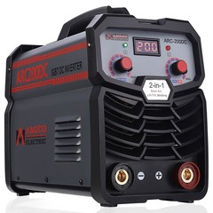 ARC-200DC, 200A Professional Digital Stick/TIG Welder, 100-250V, 80% Duty Cycle