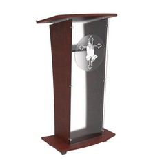 Wood Acryilic Podium Church Pulpit Frost Event Speaker Pulpit Lectern School