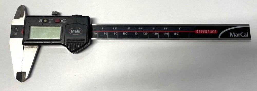 Mahr 16ER 4103002 Electronic Digital Caliper, 0-6″/0-150mm Range, .0005″/0.01mm