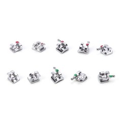 Dental MIM Soporte ortodóntico Brackets Mini MBT/Roth 018/022 Monoblock Hooks