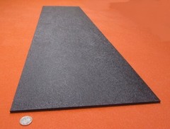 Black ABS Sheet 1/4″ (.236″) X 12″ X 36″ Haircell Textured One Side