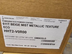 Sherwin Williams Powdura Eco powder coating, Beige Mist Metallic Texture 50LBS
