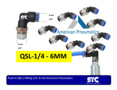 QSL-1/4-1/4 NPT Pneumatic Fitting American Pneumatics 10 pcs bag FAST SHIPPING