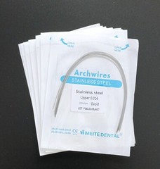 10Packs Dental Orthodontic Stainless Steel Arch Wires Round Wires Ovoid Form